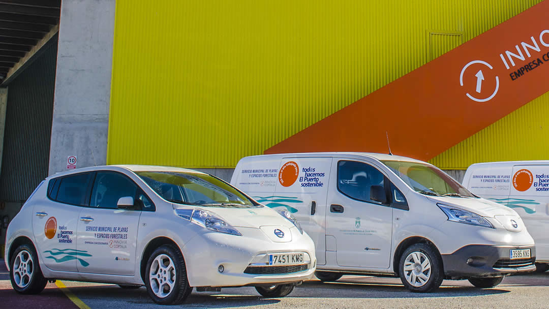 Vehículos eléctricos en el Puerto de Santa María