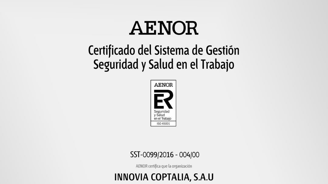 ISO 45001 INNOVIA COPTALIA